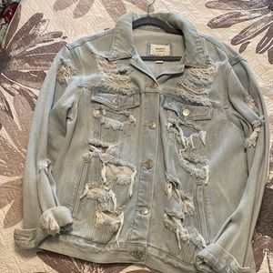 Distressed Denim Jacket